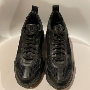 WISHBONE platform sneakers in black